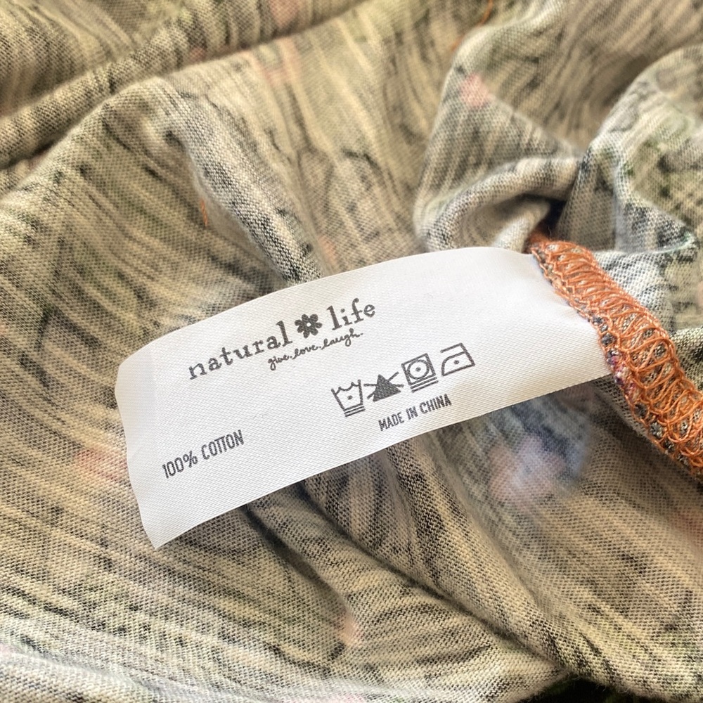 Natural Life Floral Button-Front Tunic Shirt - Multicolor - Picture 10 of 10